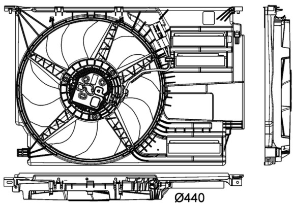 Ventilatorwiel-motorkoeling Mahle Original CFF 404 000P