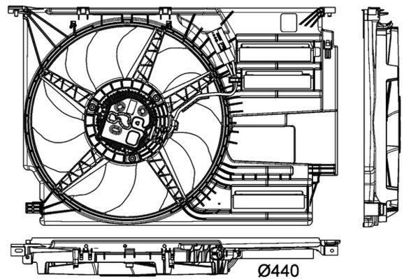 Mahle Original Ventilatorwiel-motorkoeling CFF 405 000P