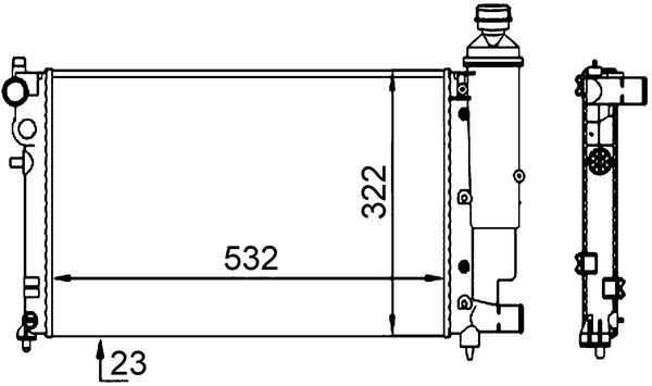 Radiateur Mahle Original CR 91 000S