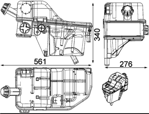 Expansievat Mahle Original CRT 33 000S