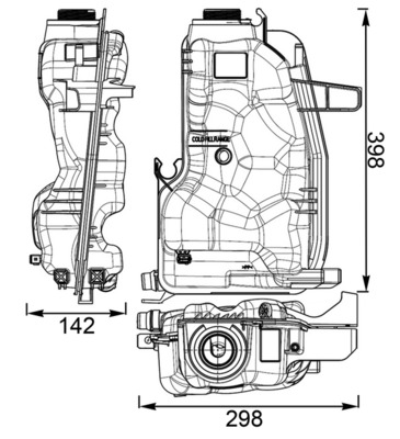 Expansievat Mahle Original CRT 76 000S