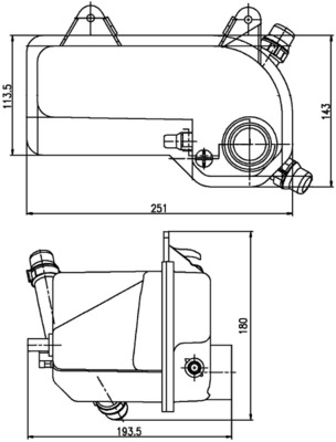 Expansievat Mahle Original CRT 204 000S