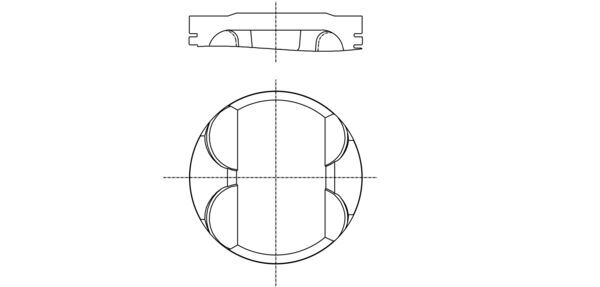 Zuiger Mahle Original 082 PI 00100 000