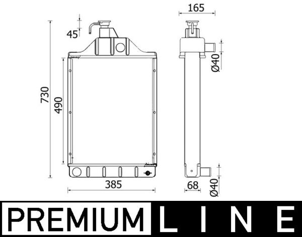 Radiateur Mahle Original CR 2416 000P