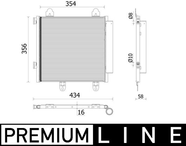 Airco condensor Mahle Original AC 897 000P