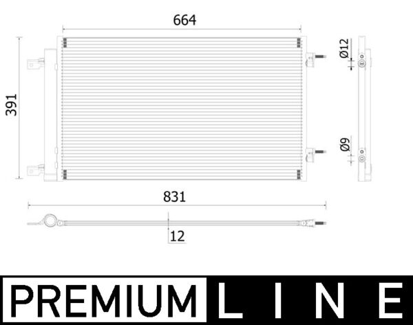 Airco condensor Mahle Original AC 901 000P