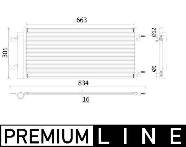 Airco condensor Mahle Original AC 902 000P