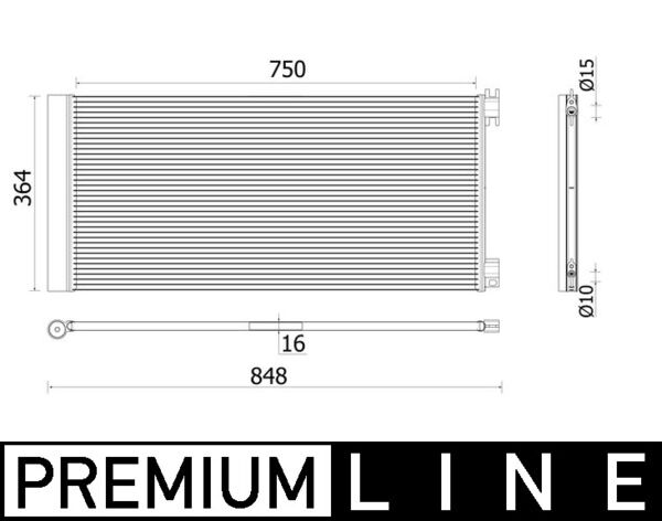 Airco condensor Mahle Original AC 925 000P