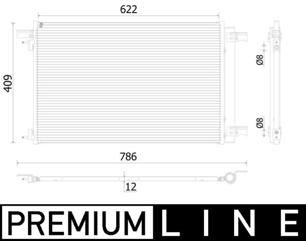 Airco condensor Mahle Original AC 939 000P