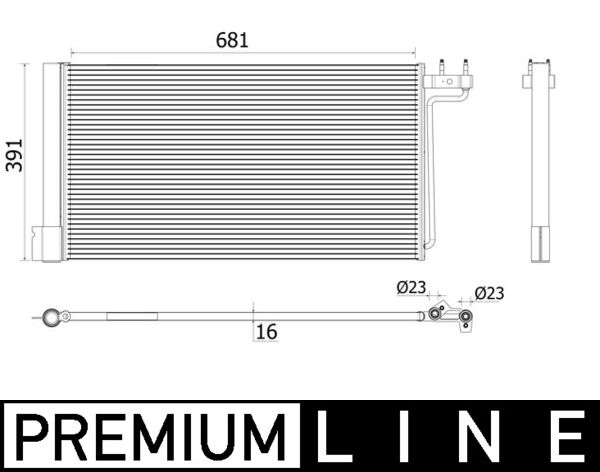 Airco condensor Mahle Original AC 941 000P