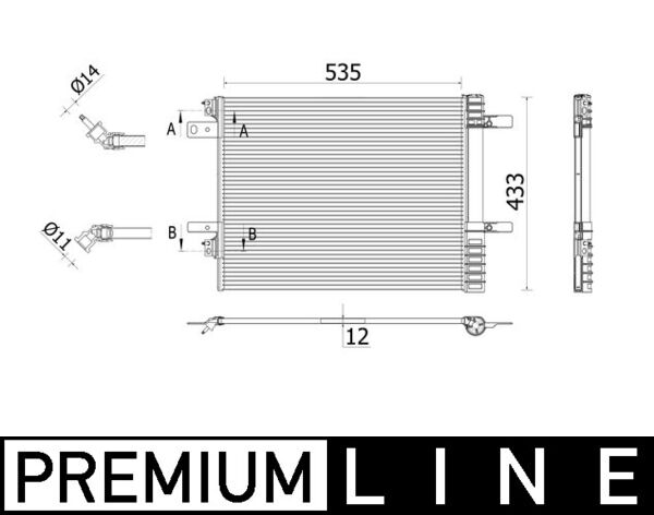 Airco condensor Mahle Original AC 943 000P