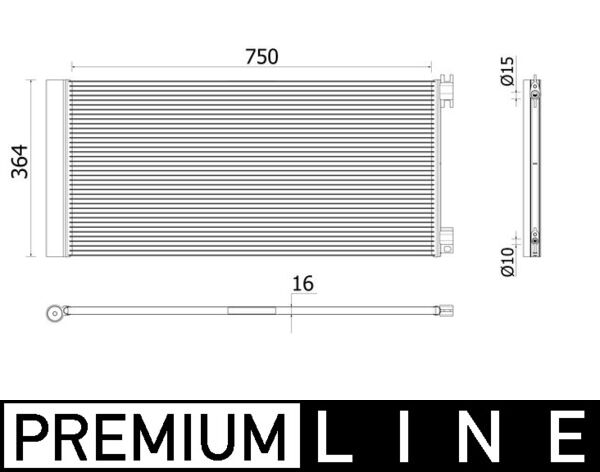 Airco condensor Mahle Original AC 945 000P