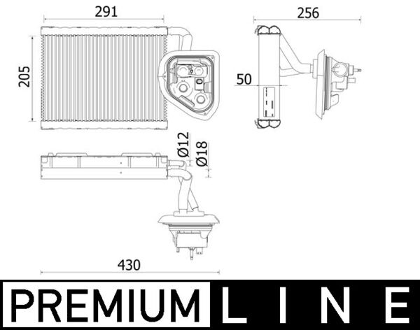 Airco verdamper Mahle Original AE 160 000P