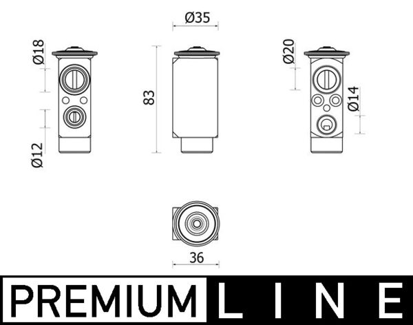 Airco expansieklep Mahle Original AVE 148 000P