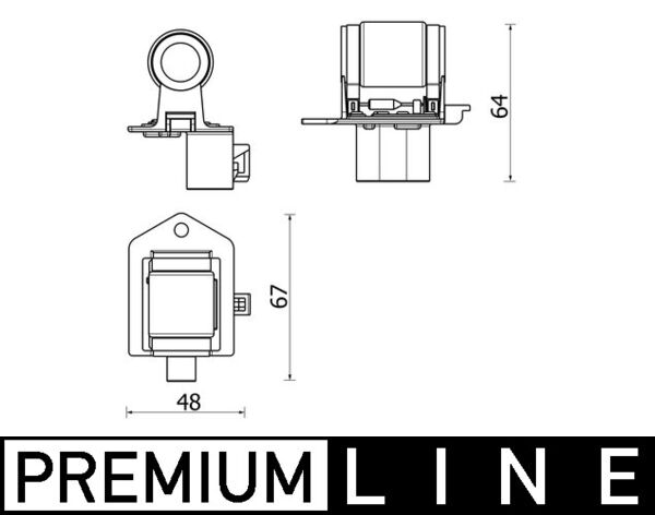 Kachel-/voorschakelweerstand Mahle Original ABR 156 000P