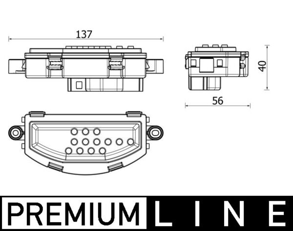 Regeleenheid interieurventilator Mahle Original ABR 158 000P