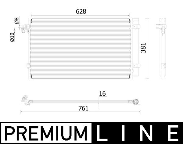 Airco condensor Mahle Original AC 99 000P