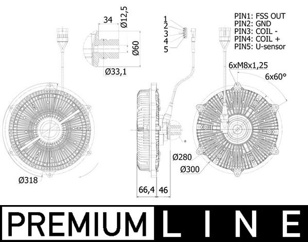 Visco-koppeling Mahle Original CFC 236 000P