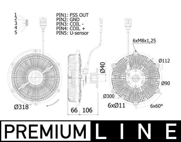 Visco-koppeling Mahle Original CFC 237 000P