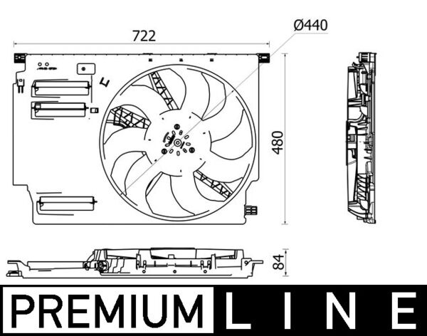 Ventilatorwiel-motorkoeling Mahle Original CFF 532 000P