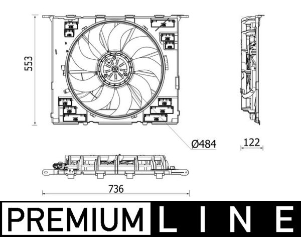 Ventilatorwiel-motorkoeling Mahle Original CFF 542 000P