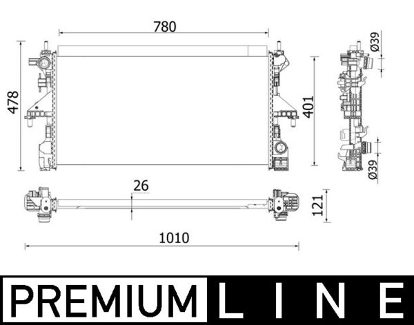 Radiateur Mahle Original CR 933 000P