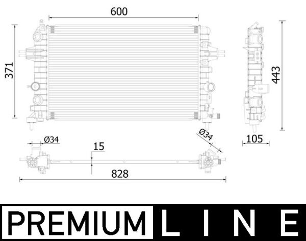 Radiateur Mahle Original CR 2227 000P