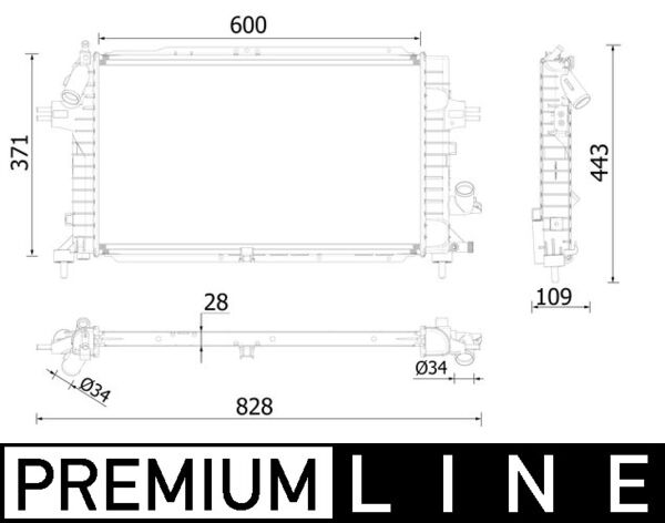 Radiateur Mahle Original CR 2228 000P