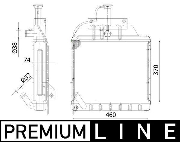 Radiateur Mahle Original CR 2302 000P