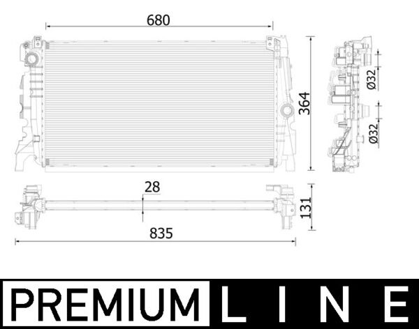 Radiateur Mahle Original CR 2323 000P