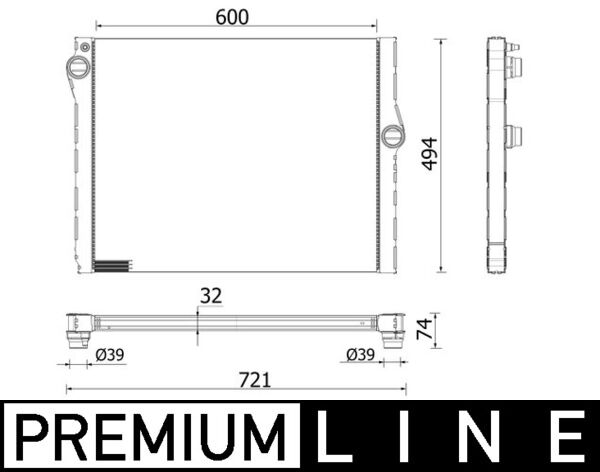 Radiateur Mahle Original CR 2333 000P