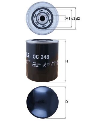 Oliefilter Mahle Original OC 248