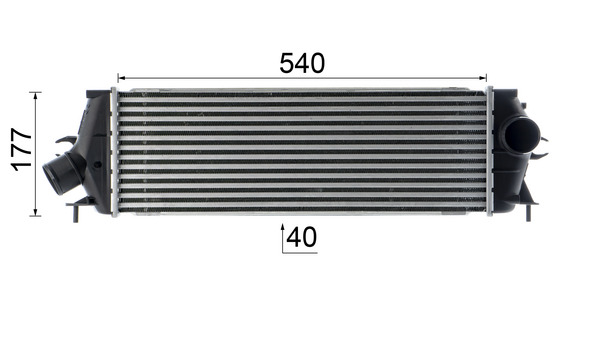 Mahle Original Interkoeler CI 534 000P