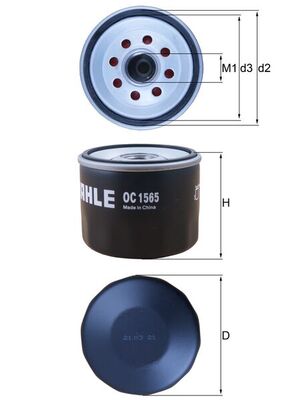 Oliefilter Mahle Original OC 1565