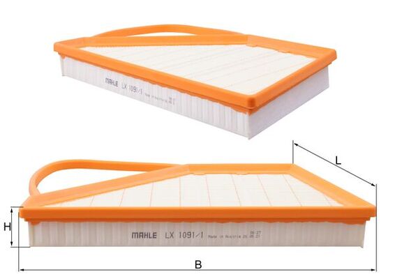 Luchtfilter Mahle Original LX 1091/1