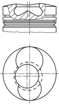 Zuiger Mahle Original 101 86 00