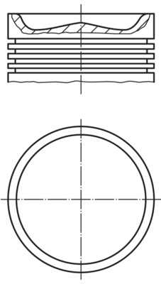 Zuiger Mahle Original 007 PI 00164 000