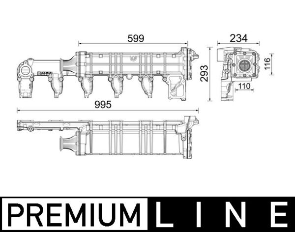 EGR koeler Mahle Original CE 37 000P