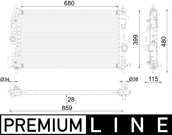 Radiateur Mahle Original CR 1011 000P