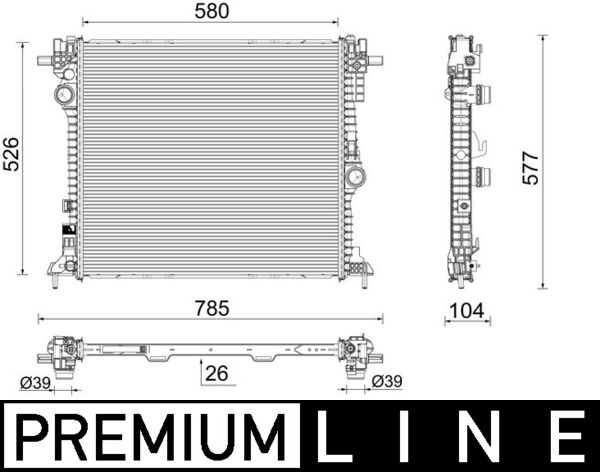 Radiateur Mahle Original CR 2587 000P