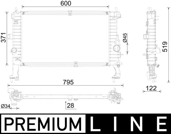 Radiateur Mahle Original CR 2588 000P
