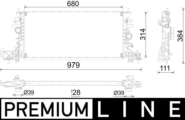 Radiateur Mahle Original CR 2597 000P