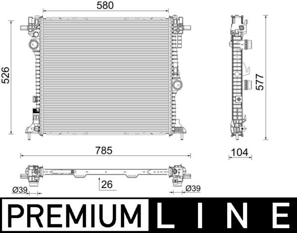 Mahle Original Radiateur CR 2599 000P