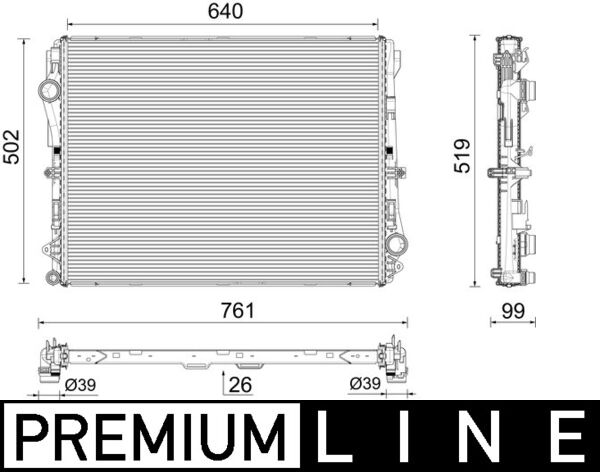 Radiateur Mahle Original CR 2604 000P