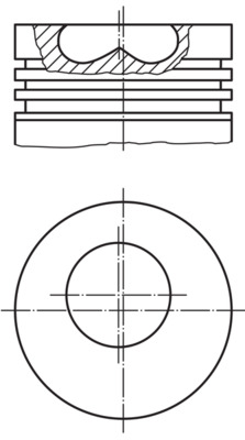 Zuiger Mahle Original 257 PI 00100 000