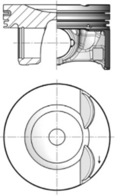 Zuiger Mahle Original 028 PI 00176 000