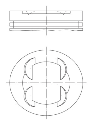 Zuiger Mahle Original 681 PI 00109 000