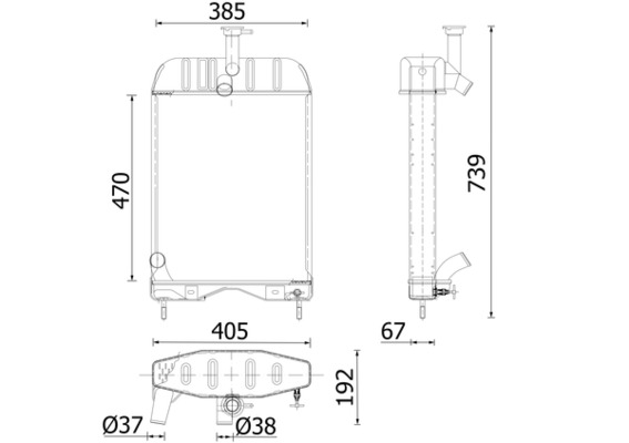 Radiateur Mahle Original CR 2414 000P