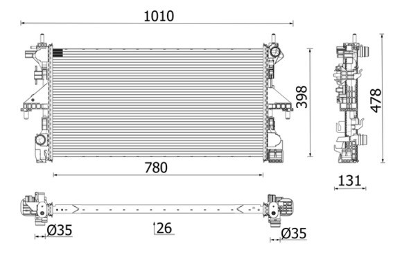 Radiateur Mahle Original CR 2631 000P