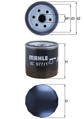 Oliefilter Mahle Original OC 977/1